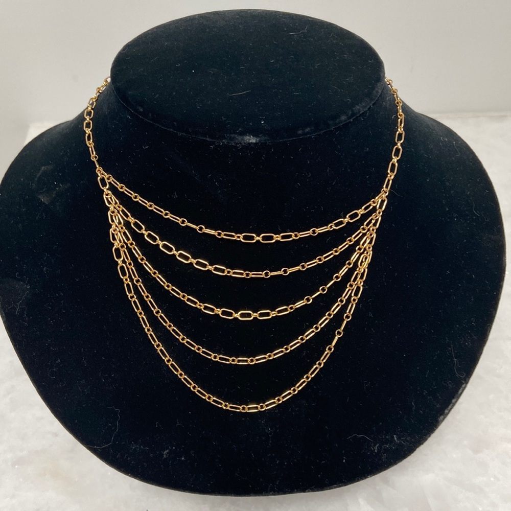 Handmade 14K gold filled chain necklace